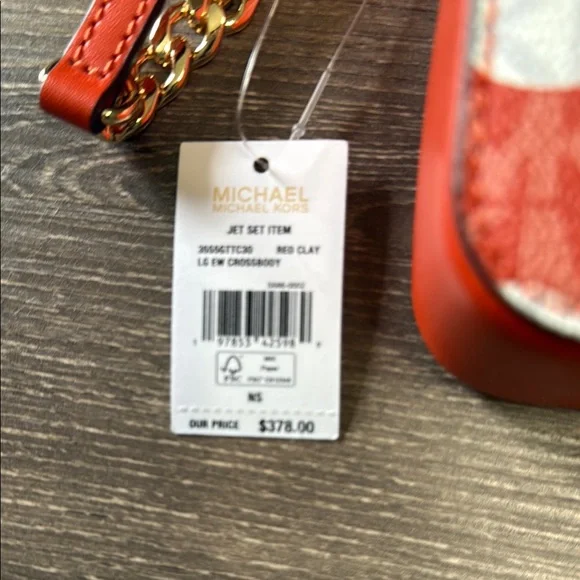 Michael Kors Red and White Crossbody Bag with Polka Dots - Picture 2 of 4